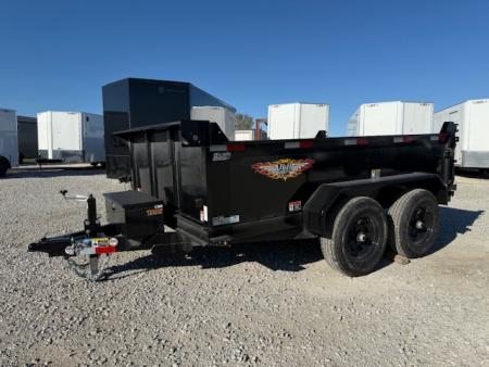 New 2026 H&H Black 76 x10' 10k Utility Dump Trailer