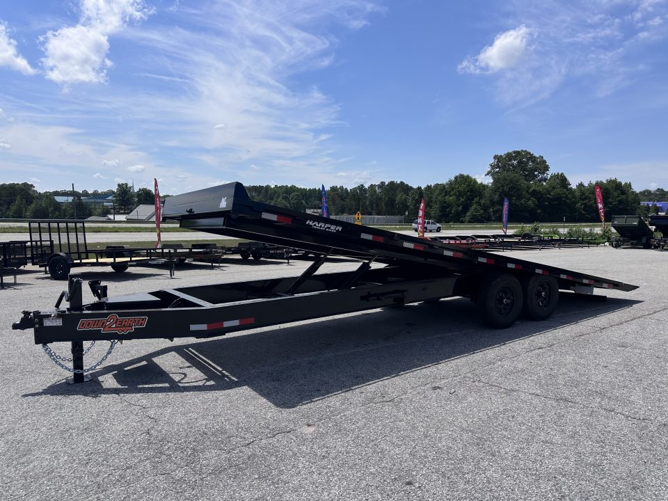 New 2026 DOWN 2 EARTH 24' 14K DECKOVER TILT EQUIPMENT HAULER