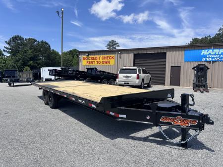 New 2026 DOWN 2 EARTH 24' 14K DECKOVER TILT EQUIPMENT HAULER