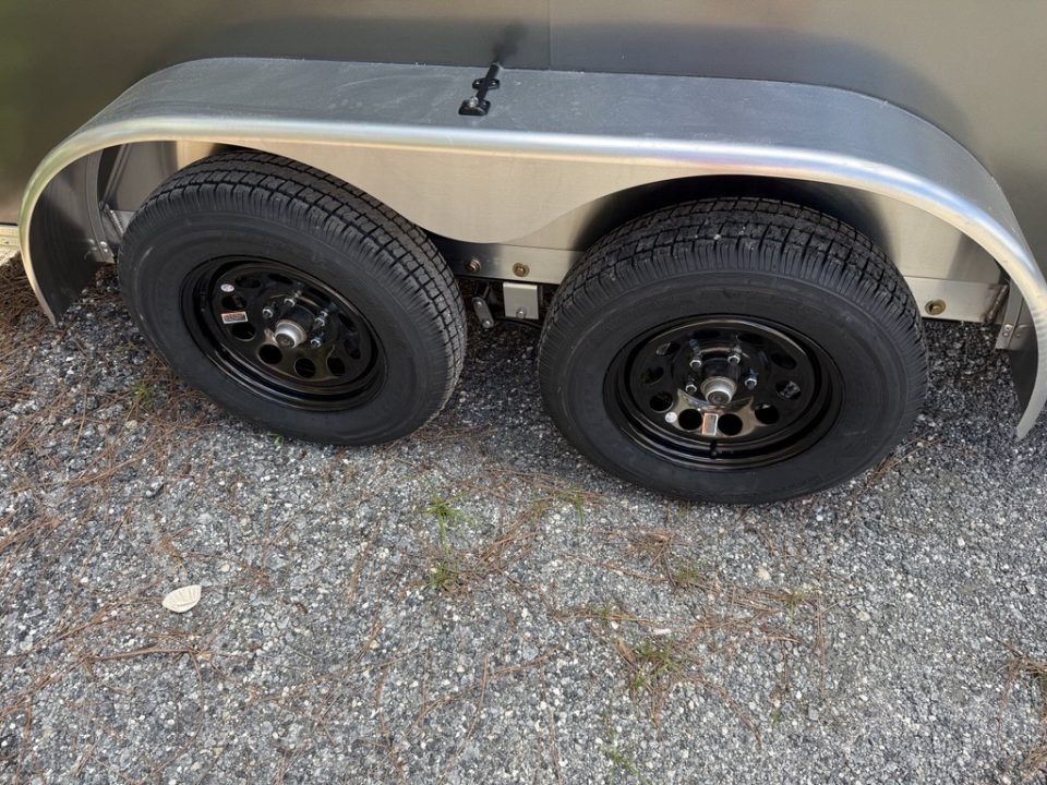 New 2026 ALCOM 7 X 14 Aluminum Charcoal Enclosed XLT Trailer with 6" Extra Height Cargo / Enclosed Trailer