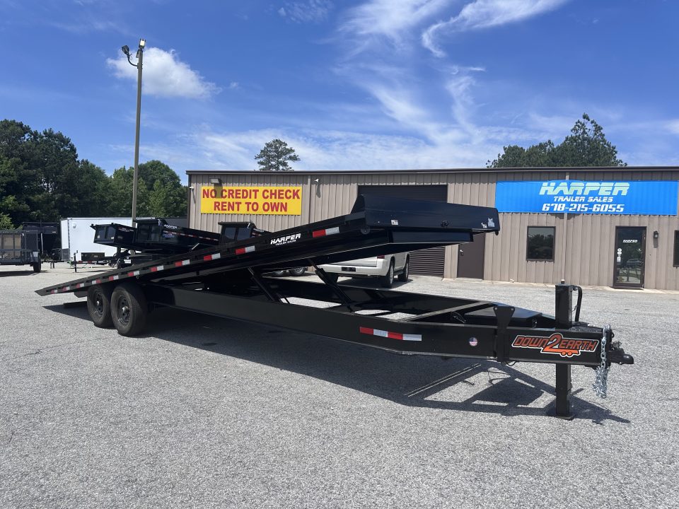 New 2026 DOWN 2 EARTH 26' 14K DECKOVER TILT EQUIPMENT HAULER