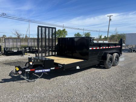 New 2026 Sure-Trac 82 x12+4 14K Low Pro Scissor Dump Trailer