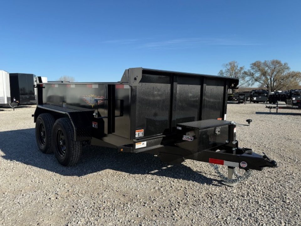 New 2026 H&H Black 76"x10' 10k Utility Dump Trailer