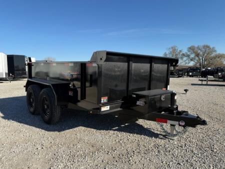 New 2026 H&H Black 76"x10' 10k Utility Dump Trailer