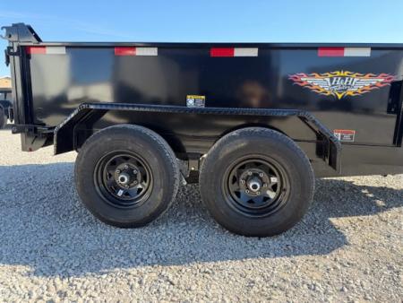 New 2026 H&H Black 76"x10' 10k Utility Dump Trailer