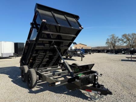 New 2026 H&H Black 76"x10' 10k Utility Dump Trailer