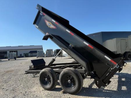 New 2026 H&H Black 76"x10' 10k Utility Dump Trailer