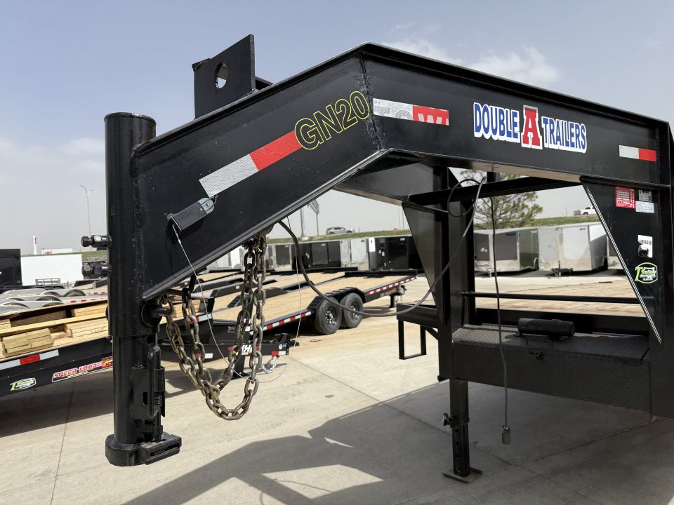 Used 2023 Double A 40’ Gooseneck Deckover 35’ plus 5’ x 102” with 2-10K tandem dual axles