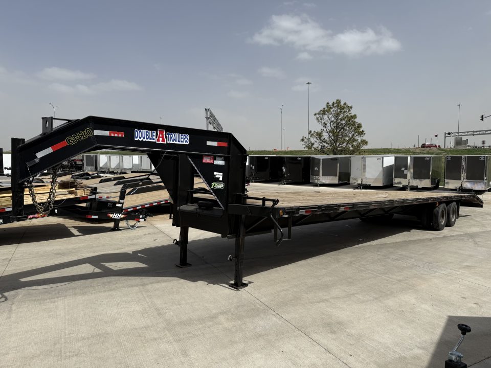 Used 2023 Double A 40’ Gooseneck Deckover 35’ plus 5’ x 102” with 2-10K tandem dual axles