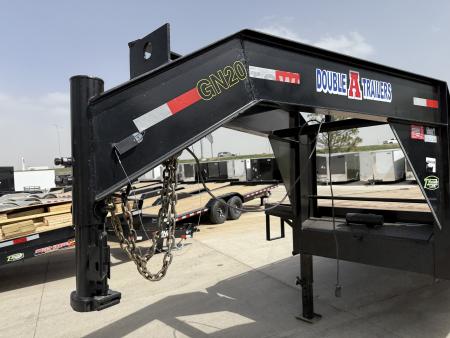 Used 2023 Double A 40’ Gooseneck Deckover 35’ plus 5’ x 102” with 2-10K tandem dual axles