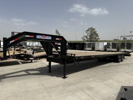 Used 2023 Double A 40’ Gooseneck Deckover 35’ plus 5’ x 102” with 2-10K tandem dual axles
