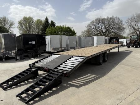 Used 2023 Double A 40’ Gooseneck Deckover 35’ plus 5’ x 102” with 2-10K tandem dual axles