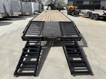 Used 2023 Double A 40’ Gooseneck Deckover 35’ plus 5’ x 102” with 2-10K tandem dual axles
