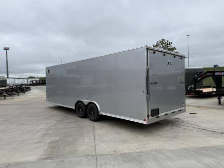 New 2027 Bighorn R&M 8.5x24 + 2’V Nose Rear Ramp Enclosed Cargo Trailer Car Hauler