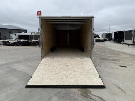 New 2027 Bighorn R&M 8.5x24 + 2’V Nose Rear Ramp Enclosed Cargo Trailer Car Hauler