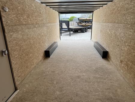 New 2027 Bighorn R&M 8.5x24 + 2’V Nose Rear Ramp Enclosed Cargo Trailer Car Hauler