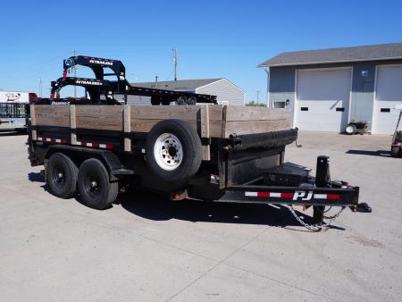 Used 2022 PJ Trailers DL 83"x14ft Dump Trailer