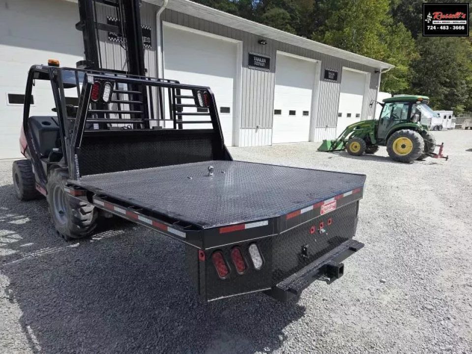 New Zimmerman Truck Bodies SRW Shortbed Flatbed with B&W Turnover Ball 3000XL