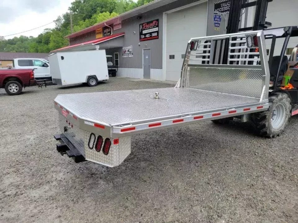 New Zimmerman Truck Bodies 60'' CA SRW Aluminum Flatbed with B&W Turnover Ball 6000XL