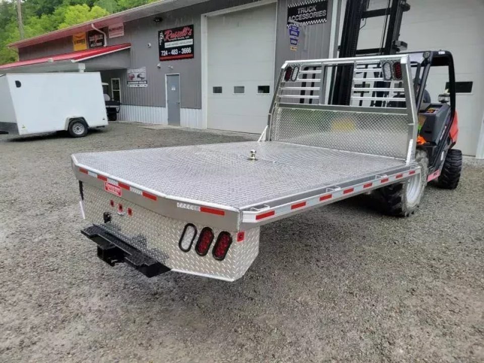 New Zimmerman Truck Bodies 60'' CA SRW Aluminum Flatbed with B&W Turnover Ball 6000XL