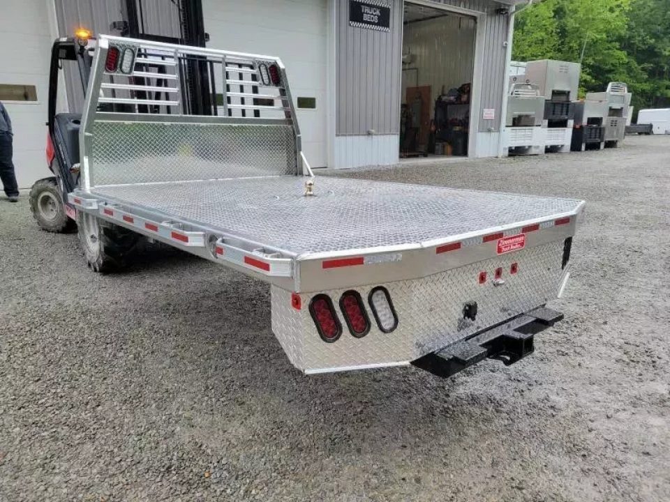 New Zimmerman Truck Bodies 60'' CA SRW Aluminum Flatbed with B&W Turnover Ball 6000XL