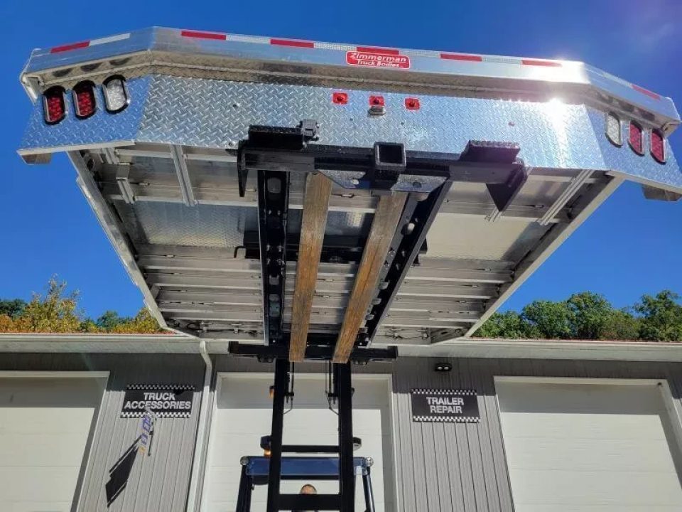 New Zimmerman Flatbed 60" CA DRW Chassis 97x114 with B&W Turnover Ball 6000XL