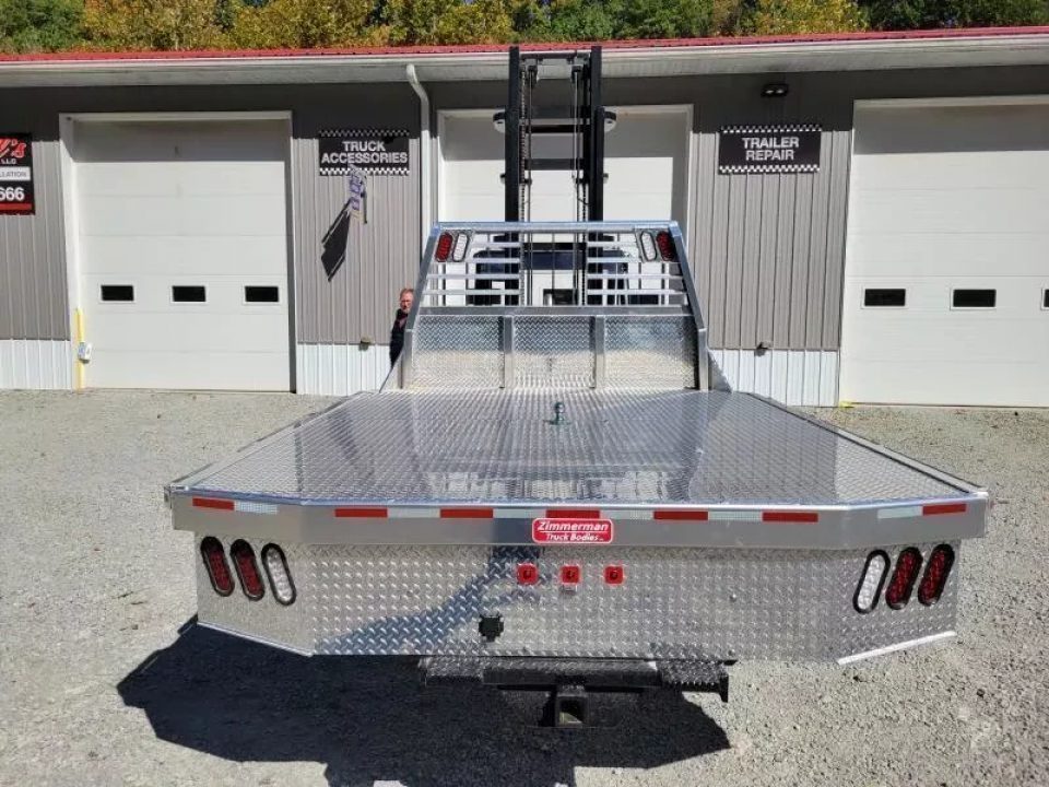 New Zimmerman Flatbed 60" CA DRW Chassis 97x114 with B&W Turnover Ball 6000XL