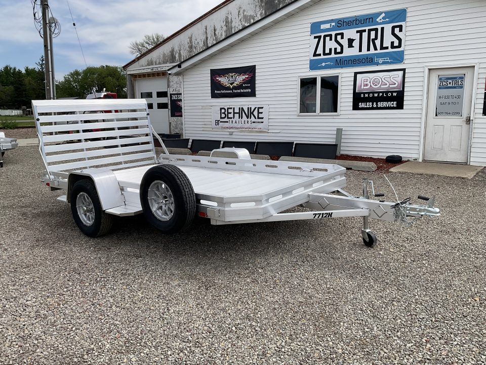 New 2027 Aluma 7712H-STG Utility Trailer