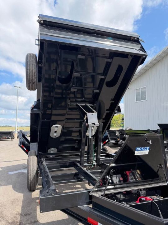 New DTB 83X14 14.9K DUMP TRAILER-BLACK