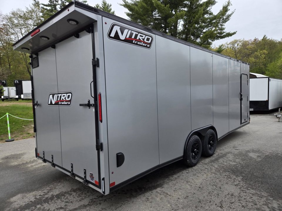 New 2026 Nitro 8.5x24 9990lb gvwr aluminum enclosed car trailer with extra height Car / Racing Trailer