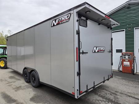 New 2026 Nitro 8.5x24 9990lb gvwr aluminum enclosed car trailer with extra height Car / Racing Trailer
