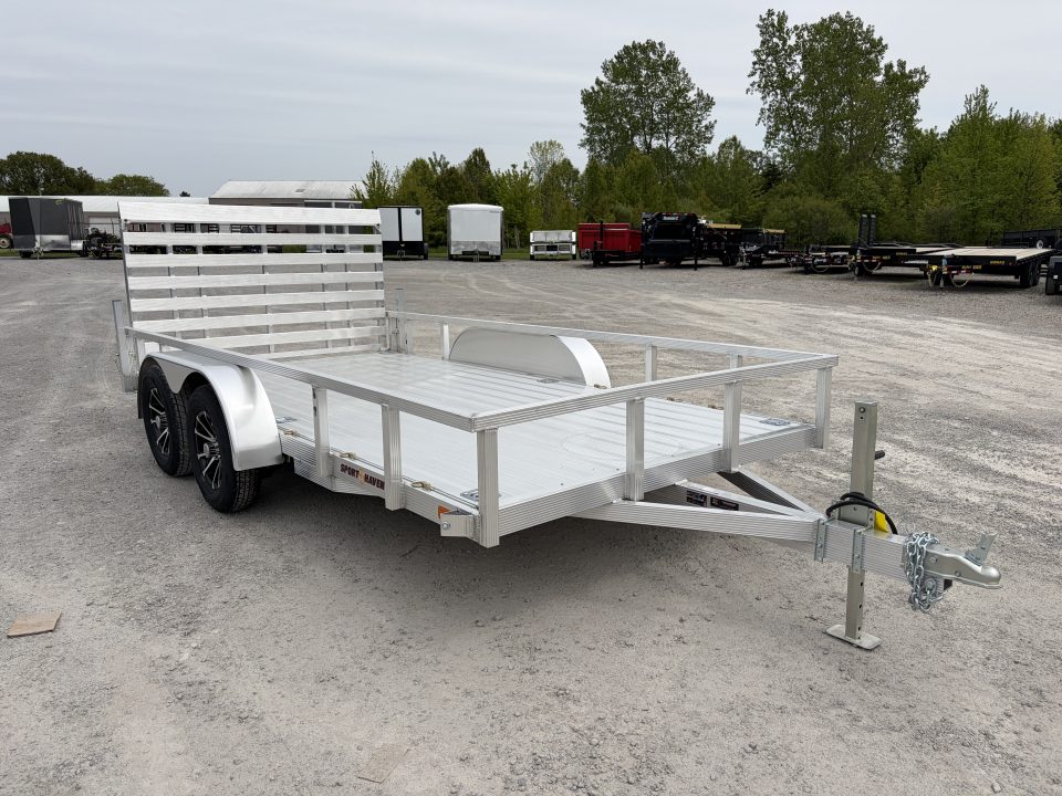 New 2026 Sport Haven AUT714TD-HD (7' X 14') 7K Deluxe Aluminum Utility Trailer