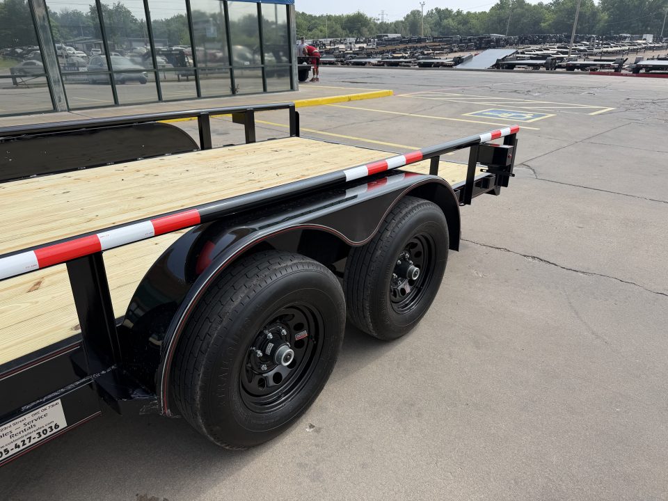 New #144321 2026 MP CUSTOM 16 X 83 TANDEM AXLE PIPE TOP 10K UTILITY TRAILER W/ SLIDE IN RAMPS
