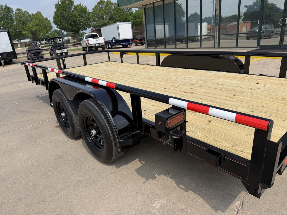 New #144321 2026 MP CUSTOM 16 X 83 TANDEM AXLE PIPE TOP 10K UTILITY TRAILER W/ SLIDE IN RAMPS