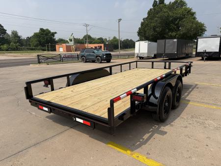 New #144321 2026 MP CUSTOM 16 X 83 TANDEM AXLE PIPE TOP 10K UTILITY TRAILER W/ SLIDE IN RAMPS
