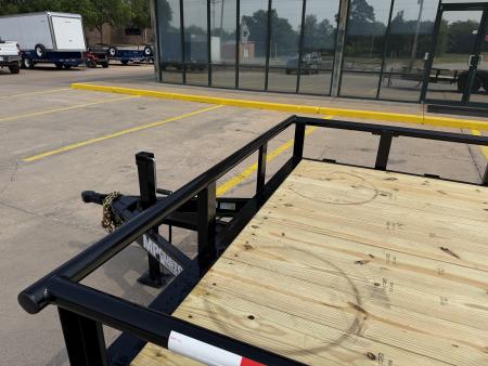 New #144321 2026 MP CUSTOM 16 X 83 TANDEM AXLE PIPE TOP 10K UTILITY TRAILER W/ SLIDE IN RAMPS