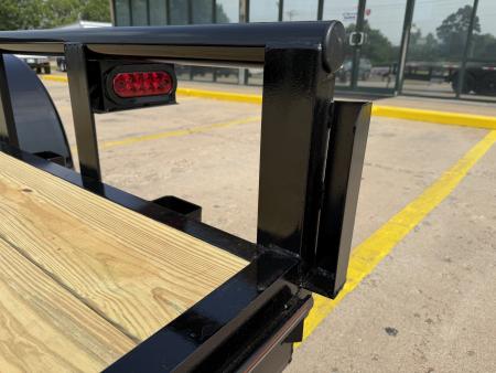 New #144321 2026 MP CUSTOM 16 X 83 TANDEM AXLE PIPE TOP 10K UTILITY TRAILER W/ SLIDE IN RAMPS