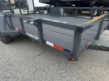 New 2026 PROSPECTOR 6.5X12 SINGLE AXLE UTILITY TRAILER WITH COBRA LINED FLOOR