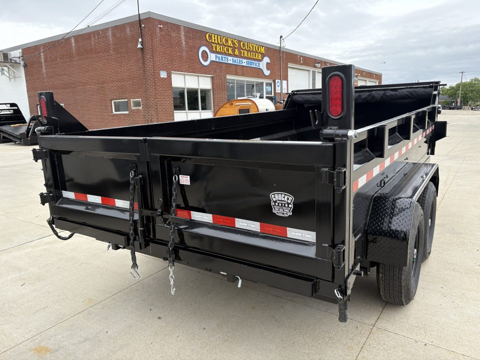 New 2026 Sure-Trac 82 IN x 14 HD Low Profile Dump Trailer 14K Telescopic W/HYDRAULIC JACK Dump Trailer