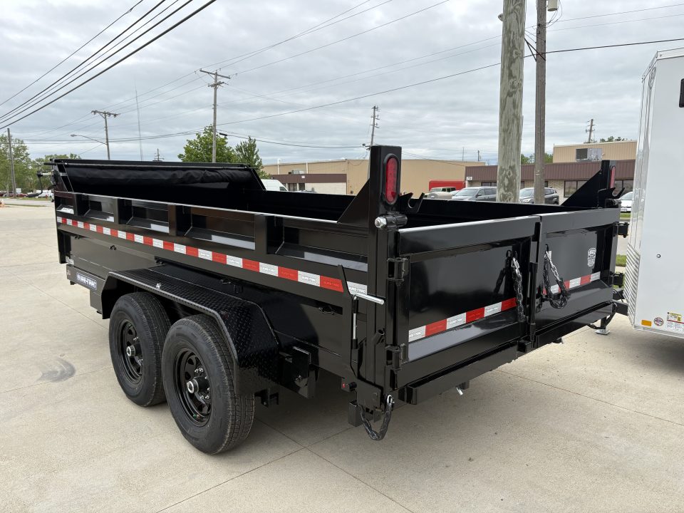 New 2026 Sure-Trac 82 IN x 14 HD Low Profile Dump Trailer 14K Telescopic W/HYDRAULIC JACK Dump Trailer