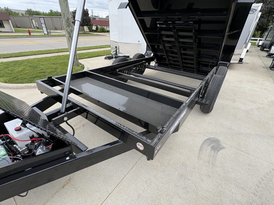 New 2026 Sure-Trac 82 IN x 14 HD Low Profile Dump Trailer 14K Telescopic W/HYDRAULIC JACK Dump Trailer