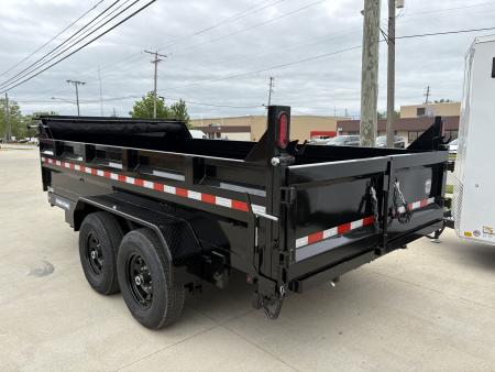 New 2026 Sure-Trac 82 IN x 14 HD Low Profile Dump Trailer 14K Telescopic W/HYDRAULIC JACK Dump Trailer