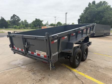 New #155445 2026 LAMAR DT 14 X 83 TANDEM AXLE BUMPER PULL 14K TELESCOPIC DUMP TRAILER W/ 2' SIDES