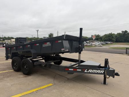 New #155445 2026 LAMAR DT 14 X 83 TANDEM AXLE BUMPER PULL 14K TELESCOPIC DUMP TRAILER W/ 2' SIDES