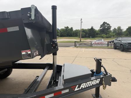 New #155445 2026 LAMAR DT 14 X 83 TANDEM AXLE BUMPER PULL 14K TELESCOPIC DUMP TRAILER W/ 2' SIDES