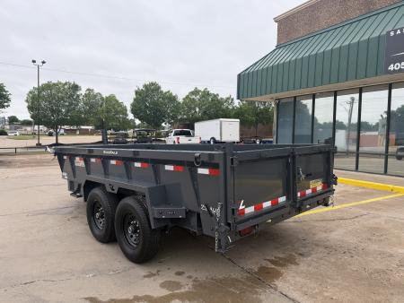 New #155445 2026 LAMAR DT 14 X 83 TANDEM AXLE BUMPER PULL 14K TELESCOPIC DUMP TRAILER W/ 2' SIDES