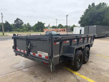 New #155445 2026 LAMAR DT 14 X 83 TANDEM AXLE BUMPER PULL 14K TELESCOPIC DUMP TRAILER W/ 2' SIDES