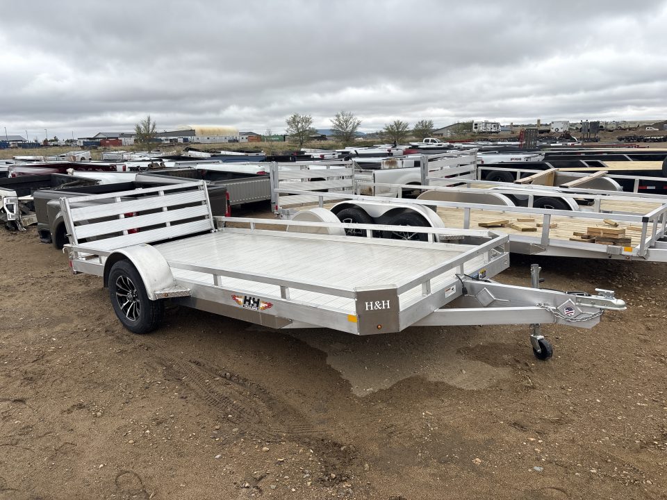 New 2026 H&H Trailers H7814LSA Utility Trailer ALUMINUM