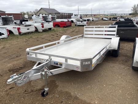 New 2026 H&H Trailers H7814LSA Utility Trailer ALUMINUM