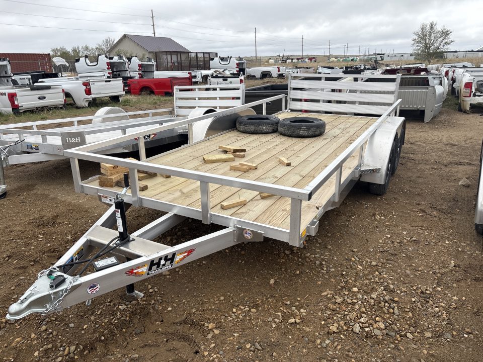 New 2026 H&H Trailers RSA82x16 Utility Trailer ALUMINUM